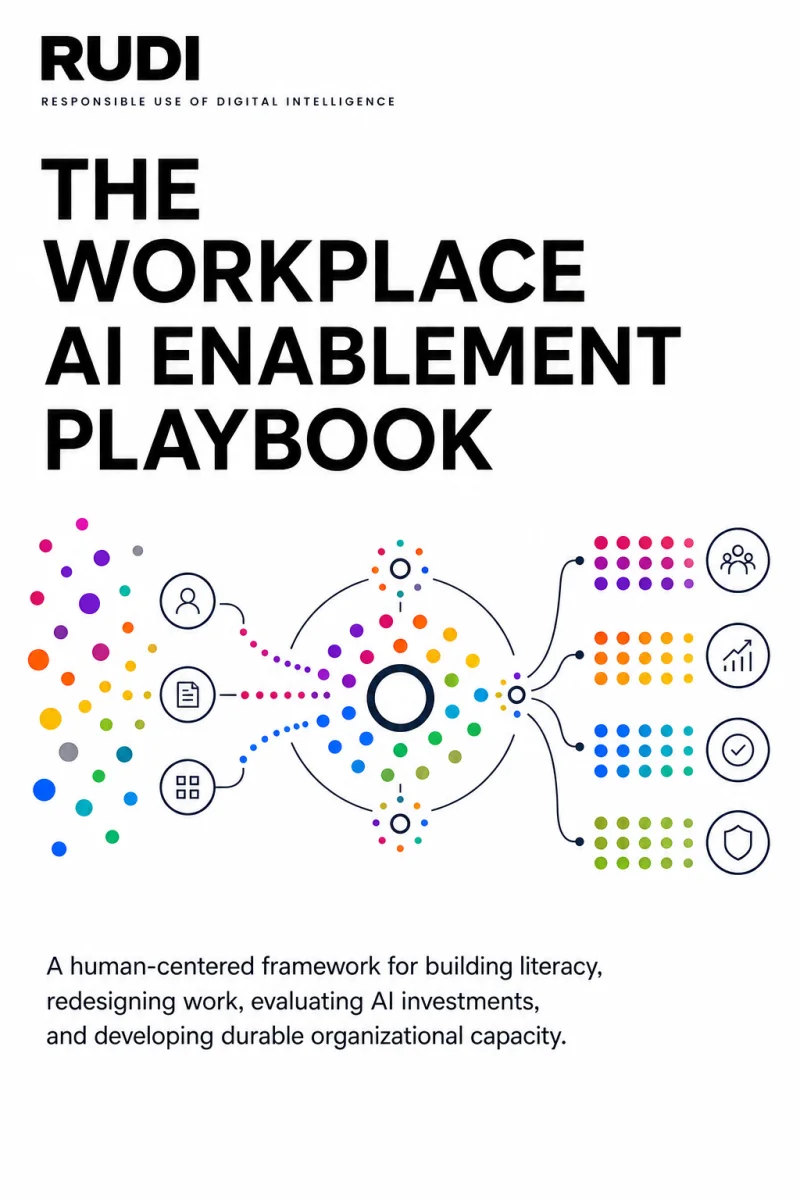 Cover of The Workplace AI Enablement Playbook by RUDI